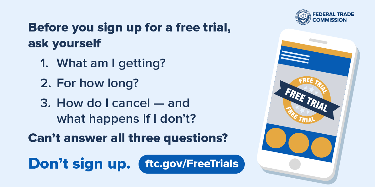 Free sample trials program